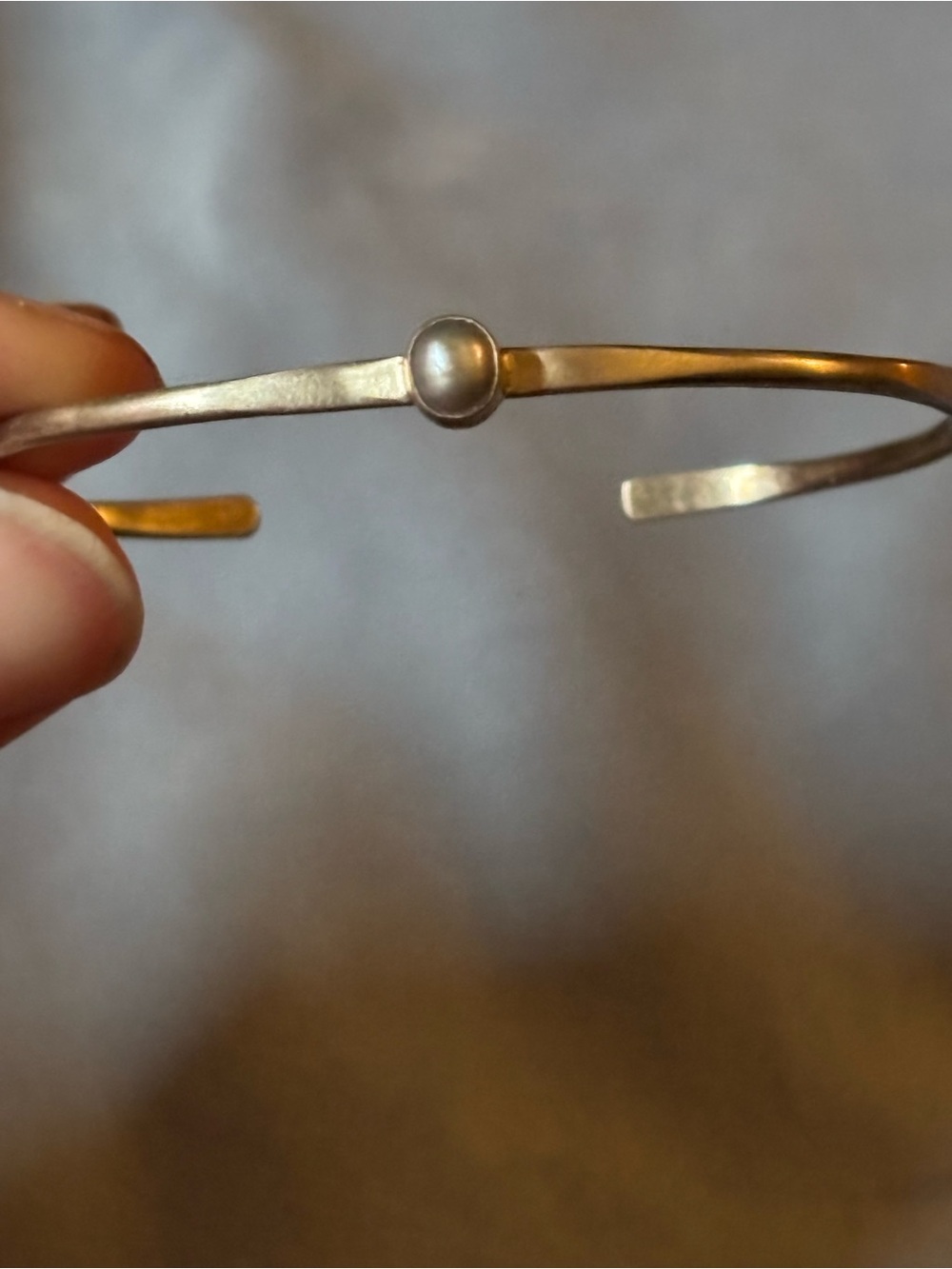 Chan Luu .925 Pearl Cuff Bracelet